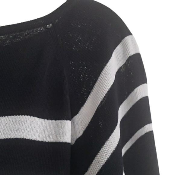 Vintage Pendleton Striped Knit Crewneck Sweater Top Size Medium - Picture 6 of 8